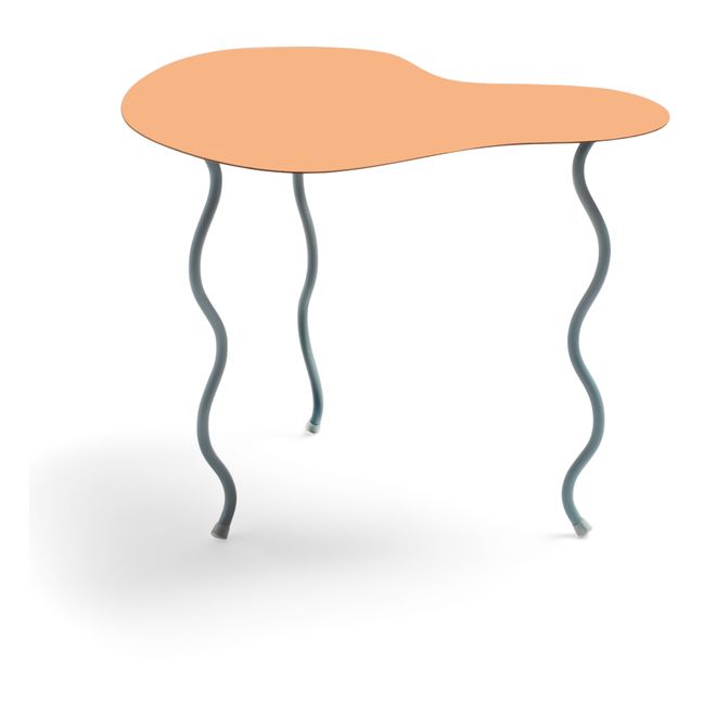 Table d'appoint Squiggle en métal | Orange