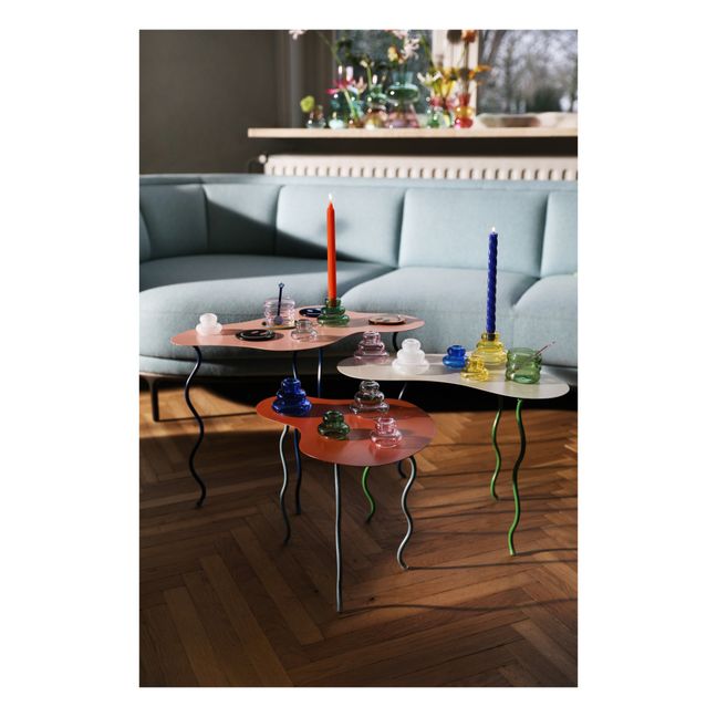 Table d'appoint Squiggle en métal | Orange