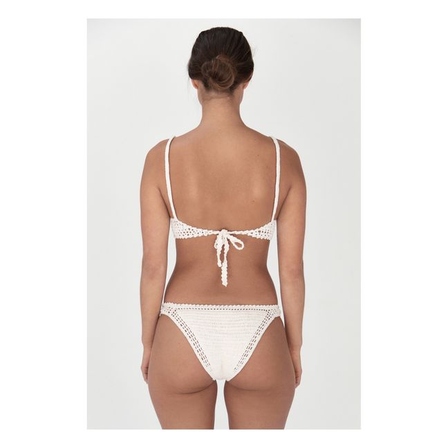 Haut de Maillot Babydoll Crochet | Naturel