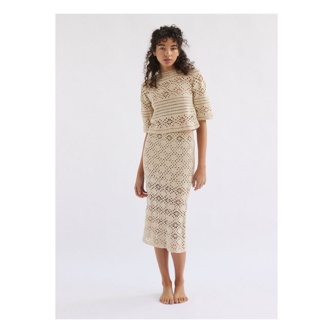 Top Edith Crochet | Ivoire