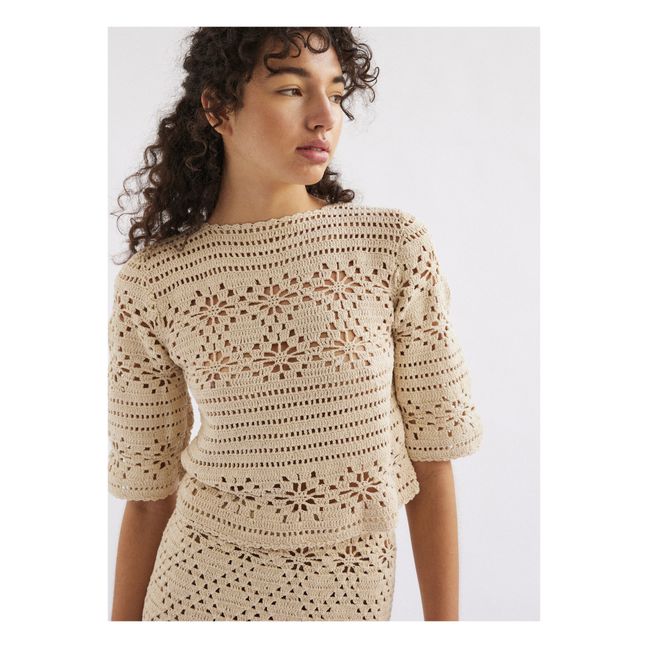 Top Edith Crochet | Ivoire