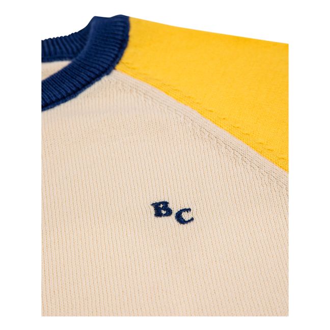 Bi-Colour Knit Jumper | Seidenfarben