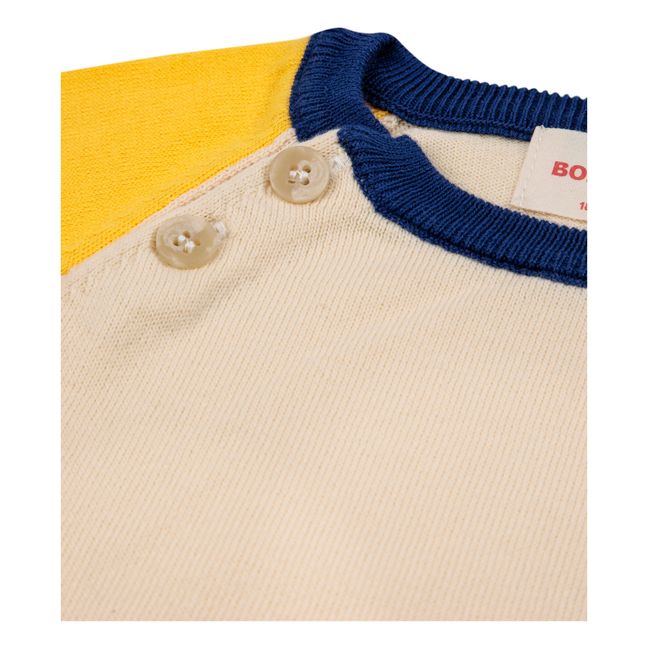 Bi-Colour Knit Jumper | Seidenfarben