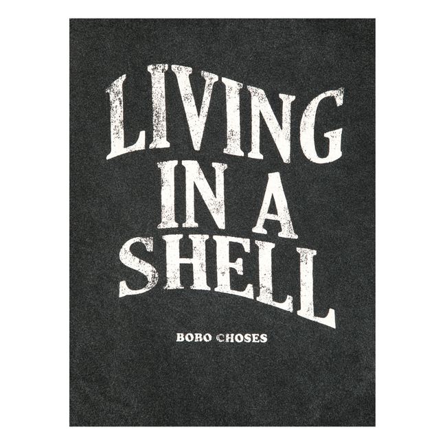 Living In A Shell Organic Cotton T-Shirt | Negro