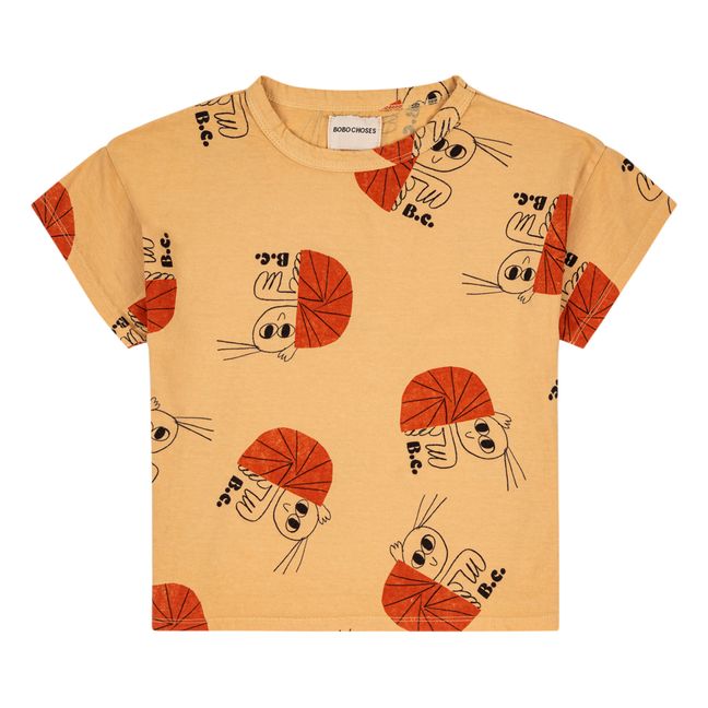 Hermits Organic Cotton T-Shirt | Apricot