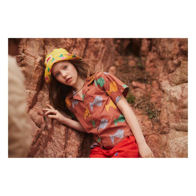 Fish Organic Cotton Blouse | Terracotta