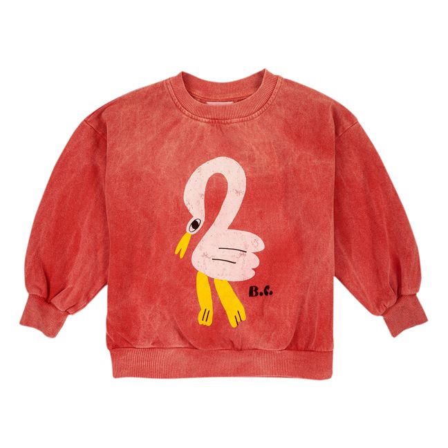 Pelican Organic Cotton Sweatshirt | Red