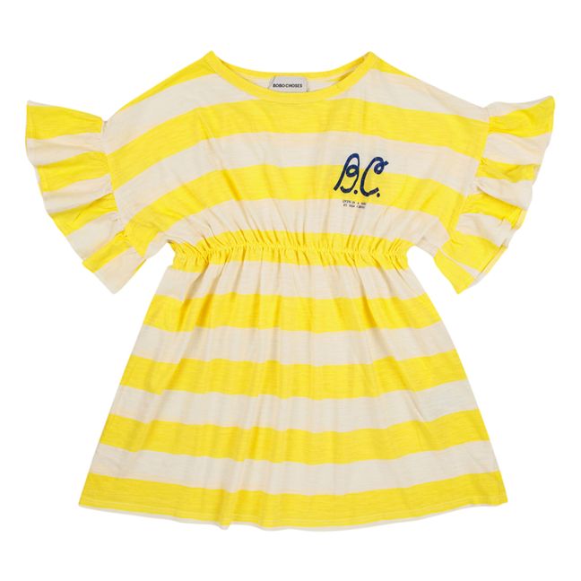 BC Striped Organic Cotton Dress | Yellow