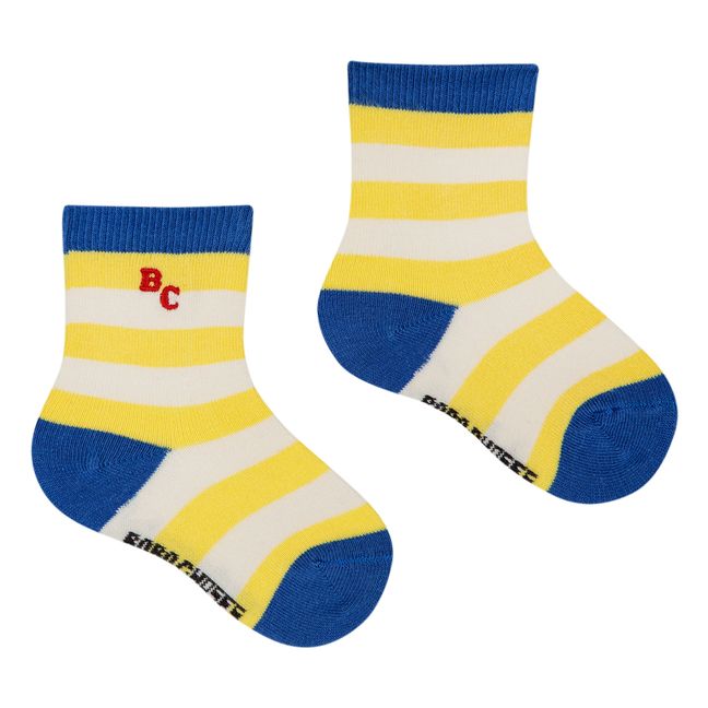 Gestreifte Socken | Gelb