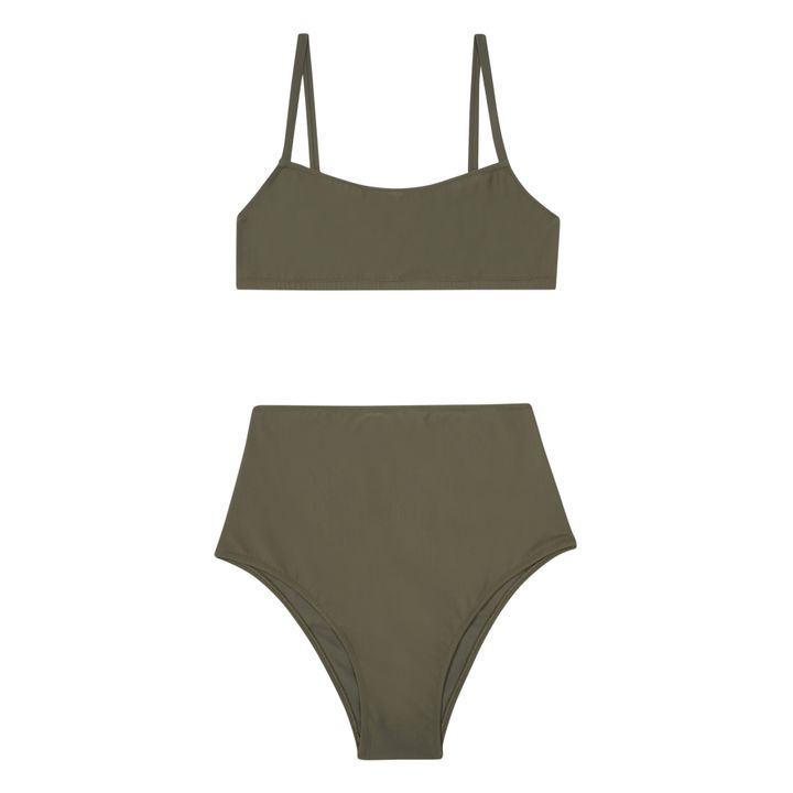 Bikini hohe Taille Unidici | Olive- Produktbild Nr. 0