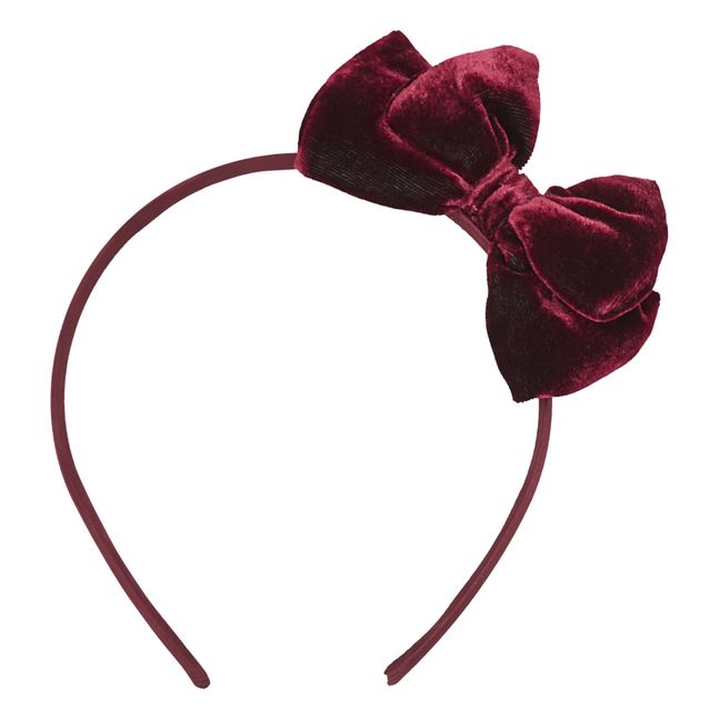 Velvet Bow Headband - Christmas Collection  | Rosso