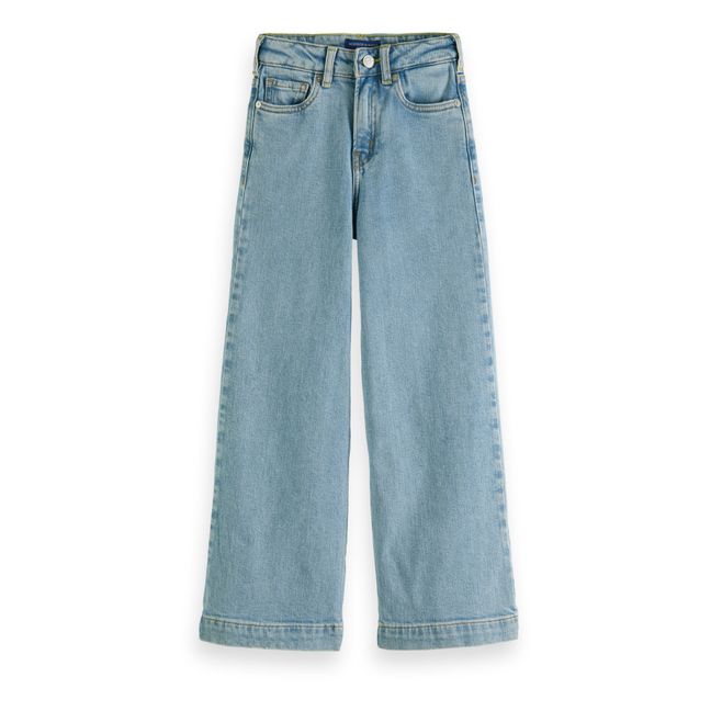 The Wave High-Waisted Wide-Leg Jeans | Light Denim
