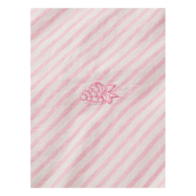 Chemise Striped Brodée | Rose