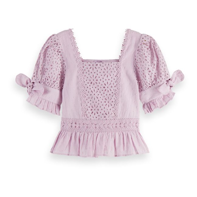 Top Broderie Anglaise | Violet