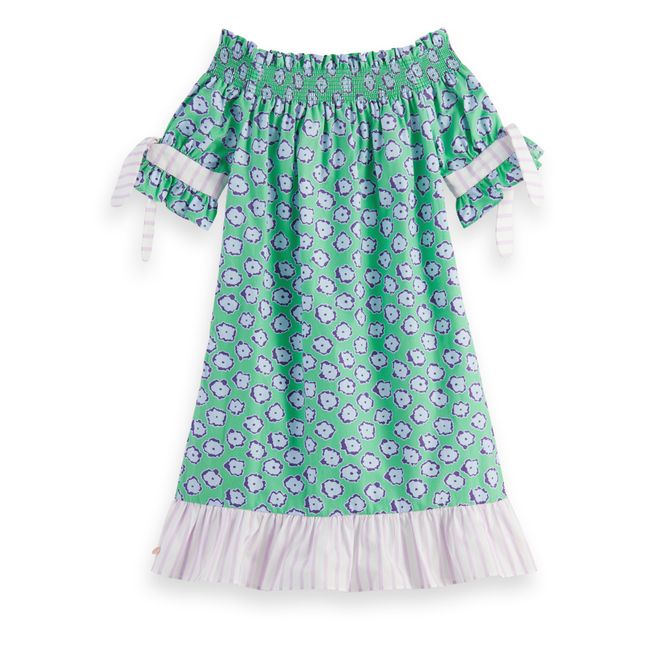 Print Dress | Verde agua