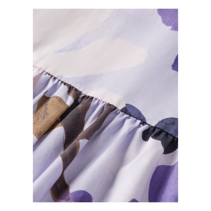 Flower Print Dress | Purple- Product image n°1