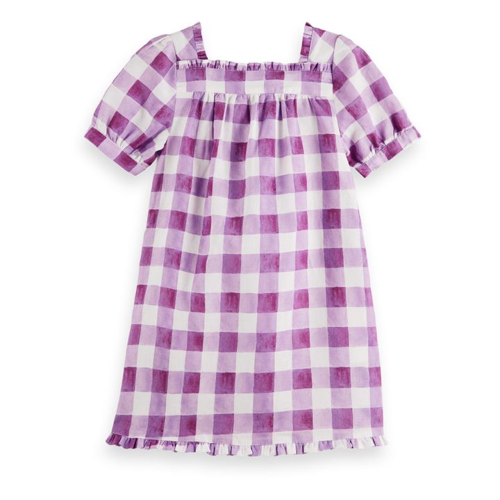 Checked Dress | Purple- Product image n°2