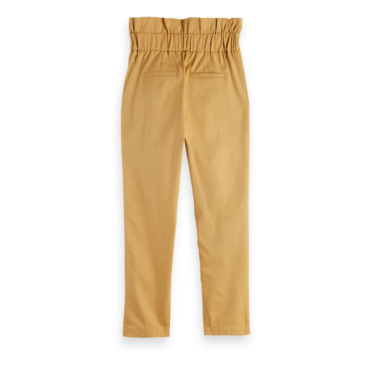 Pantalones de cintura alta Paperbag | Camel- Imagen del producto n°2