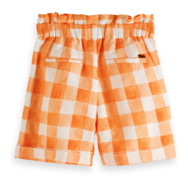Short Carreaux | Orange