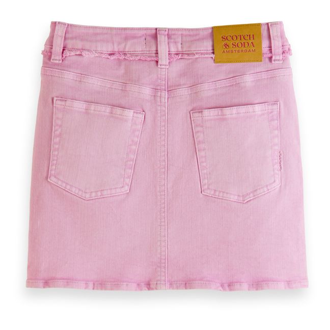 Denim Skirt | Pink