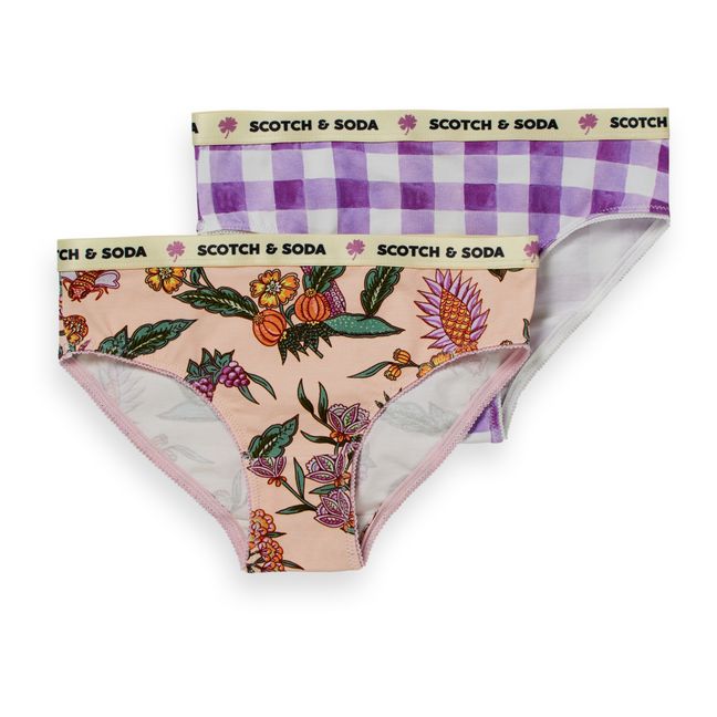 Pack Deux Culottes Imprimées | Violet