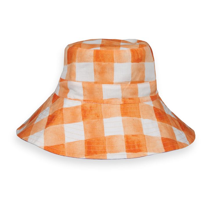 Reversible Checked Hat | Orange- Product image n°2
