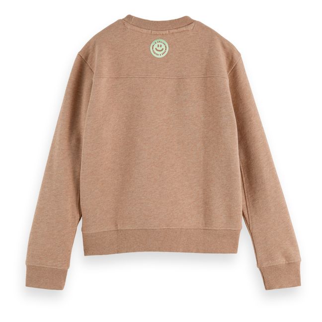 Smiley Artwork Sweater | Dusty Pink
