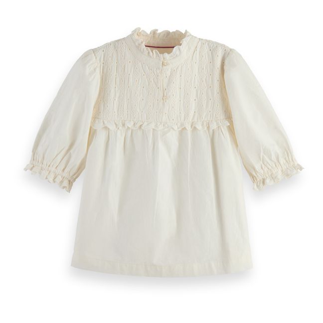 Blouse Broderie Anglaise | Ecru