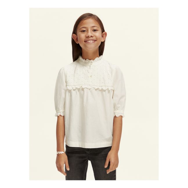 Broderie Anglaise Blouse | Ecru