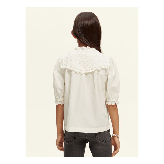 Blouse Broderie Anglaise | Ecru