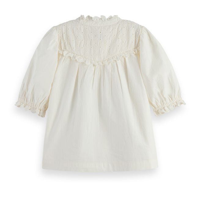Broderie Anglaise Blouse | Seidenfarben