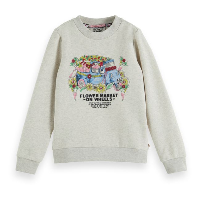 Sweatshirt Artwork | Grau Meliert