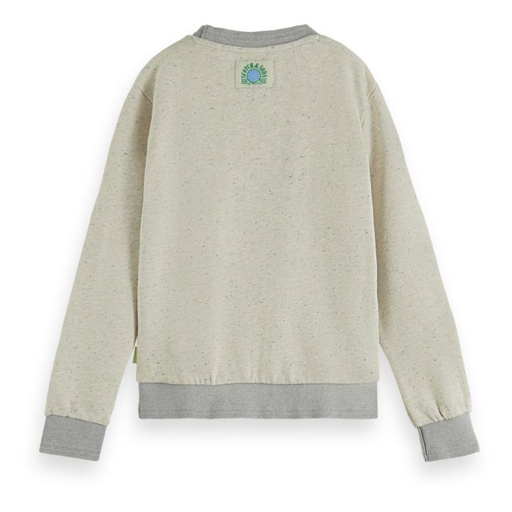 Crewneck Artwork Sweater | Grau Meliert- Produktbild Nr. 2
