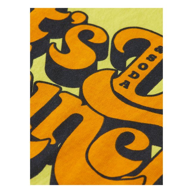 Camiseta de algodón orgánico Artwork Sunflower | Amarillo
