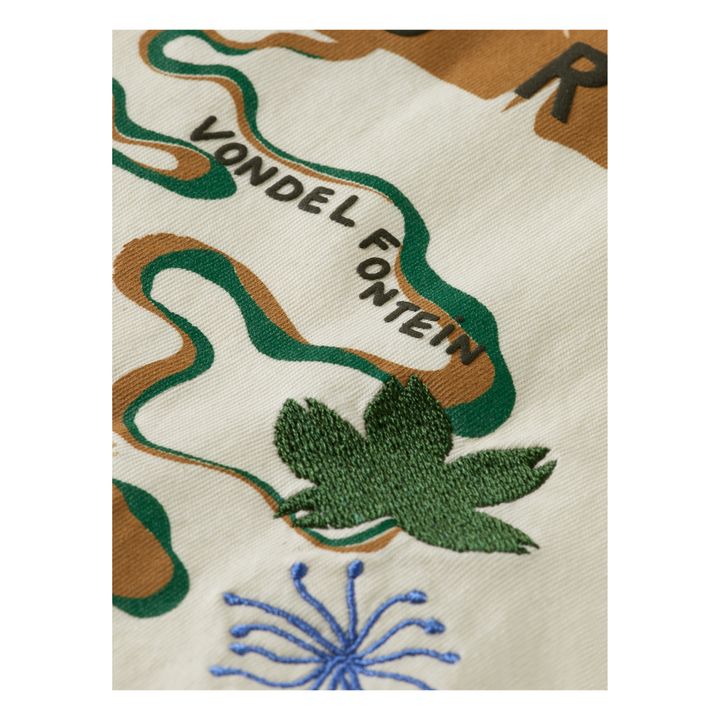 Camiseta de algodón orgánico Sakura Artwork  | Crudo- Imagen del producto n°1