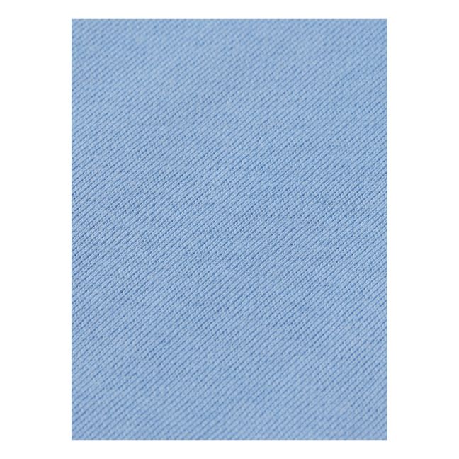 Felpa con cappuccio oversize in cotone organico | Azzurro