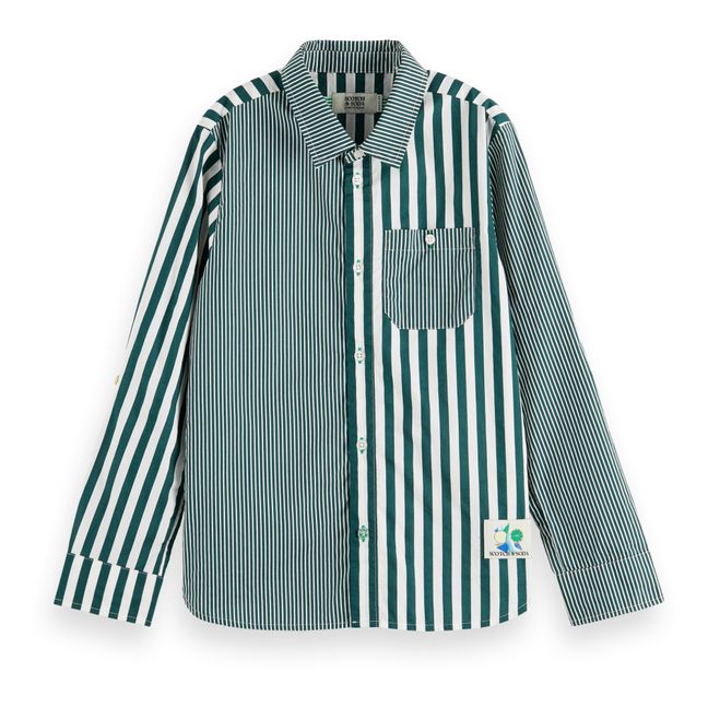 Camicia a righe | Verde foresta