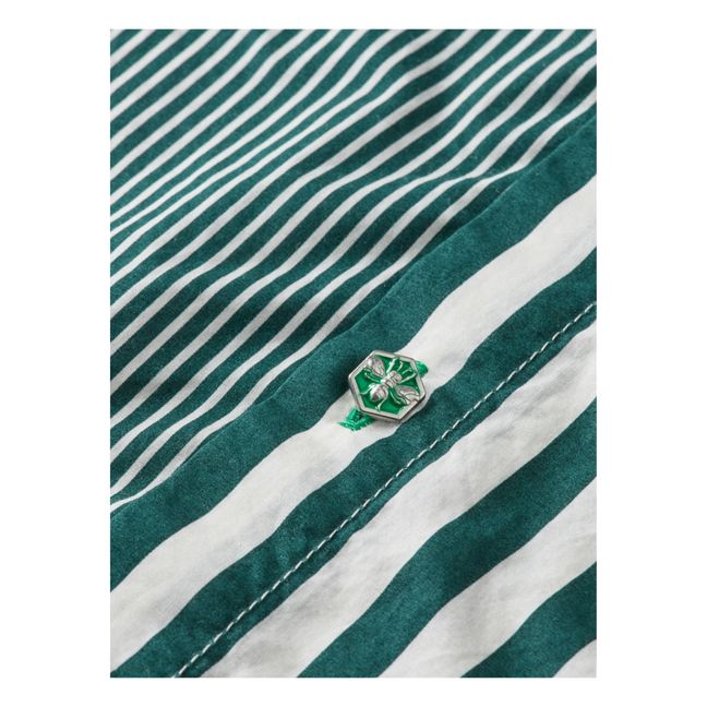 Chemise Rayée | Verde Abeto