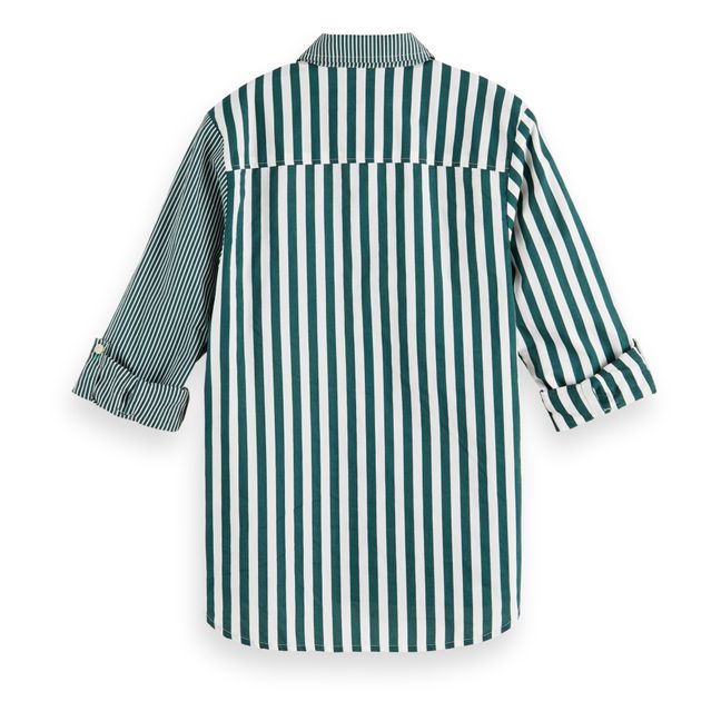 Camicia a righe | Verde foresta