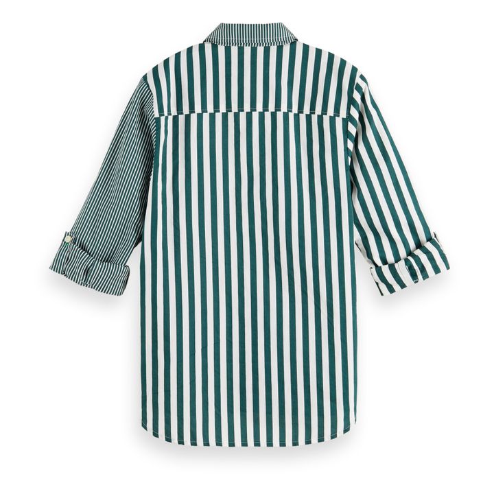 Camisa de rayas | Verde Abeto- Imagen del producto n°3