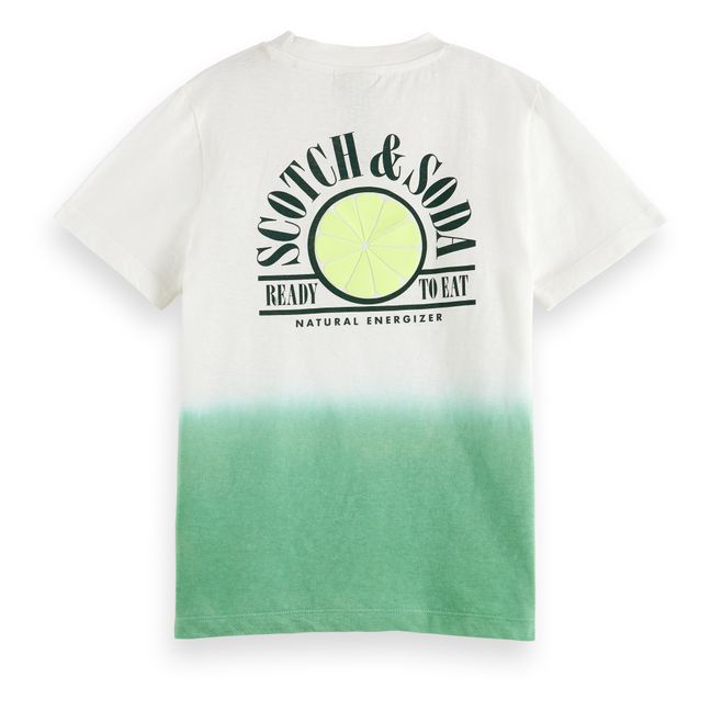 Relaxed Fit Dip Dye T-Shirt | Green