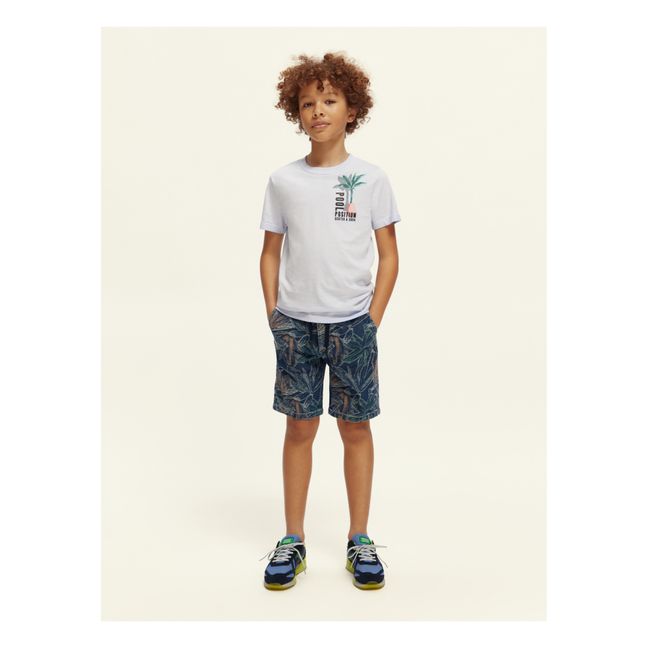 Cornflower Artwork Regular Fit T-shirt | Hellblau
