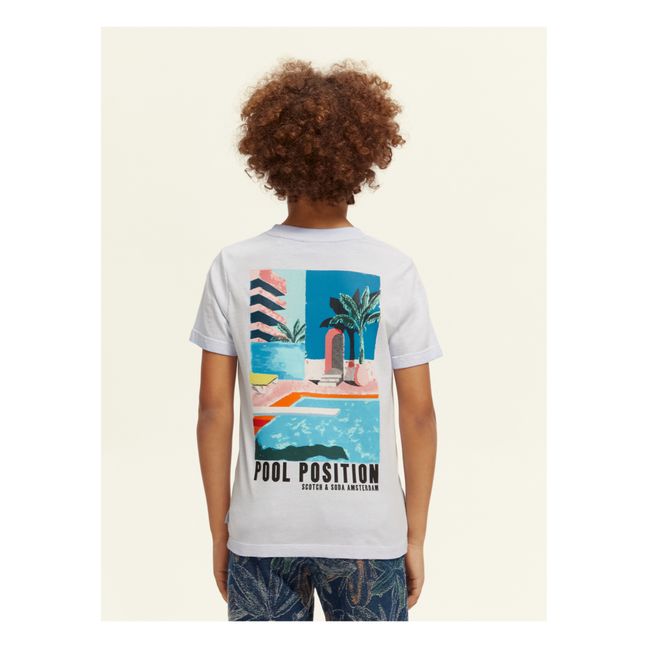 Cornflower Artwork Regular Fit T-shirt | Hellblau
