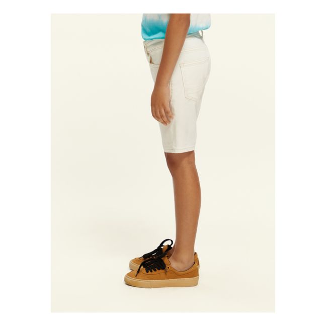Strummer Slim Fit Garment Shorts | Bianco
