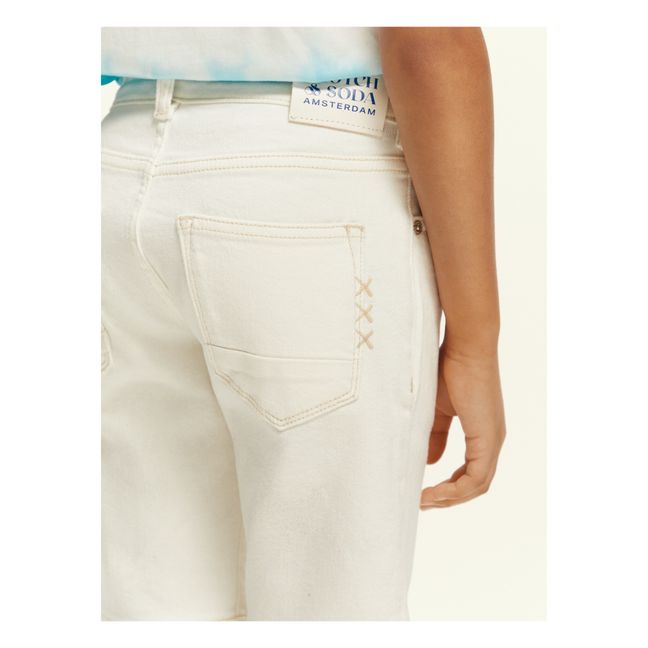 Strummer Slim Fit Garment Shorts | Bianco