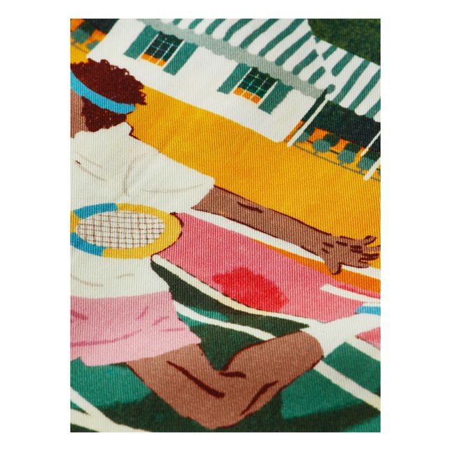 Printed Tennis Short Sleeved Shirt | Green