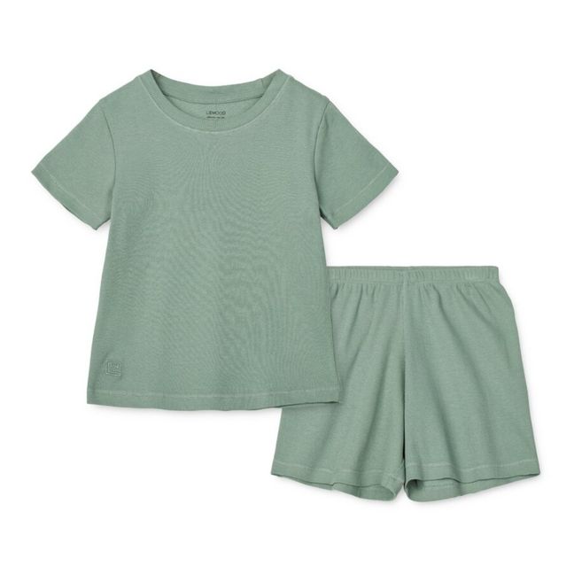 Ilford Organic Cotton Pyjama Set | Mint Green