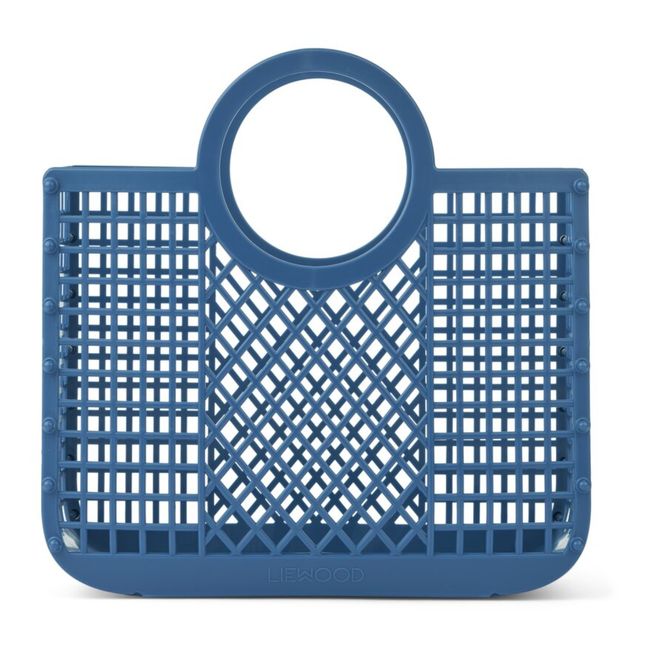 Samantha Recycled Material Basket | Azzurro