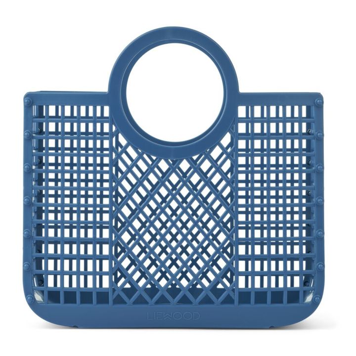 Samantha Recycled Material Basket | Azzurro- Immagine del prodotto n°0