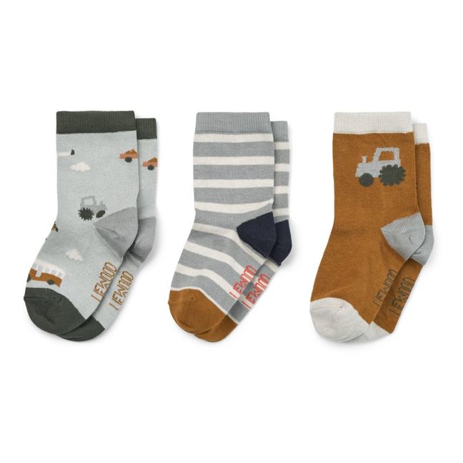 Silas Socks - Pack of 3 | Grey